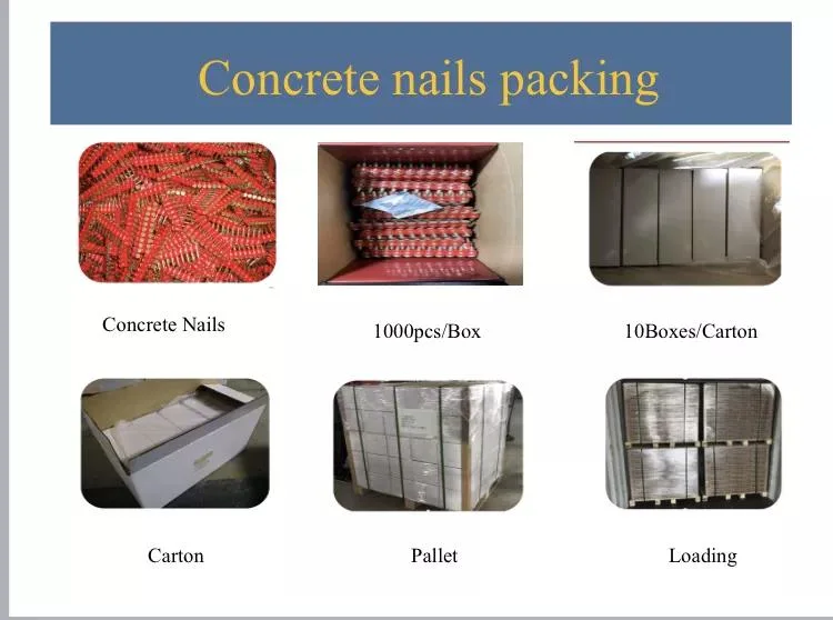 High-Quality Cement Nail Shooting Nails with Red Washer 4