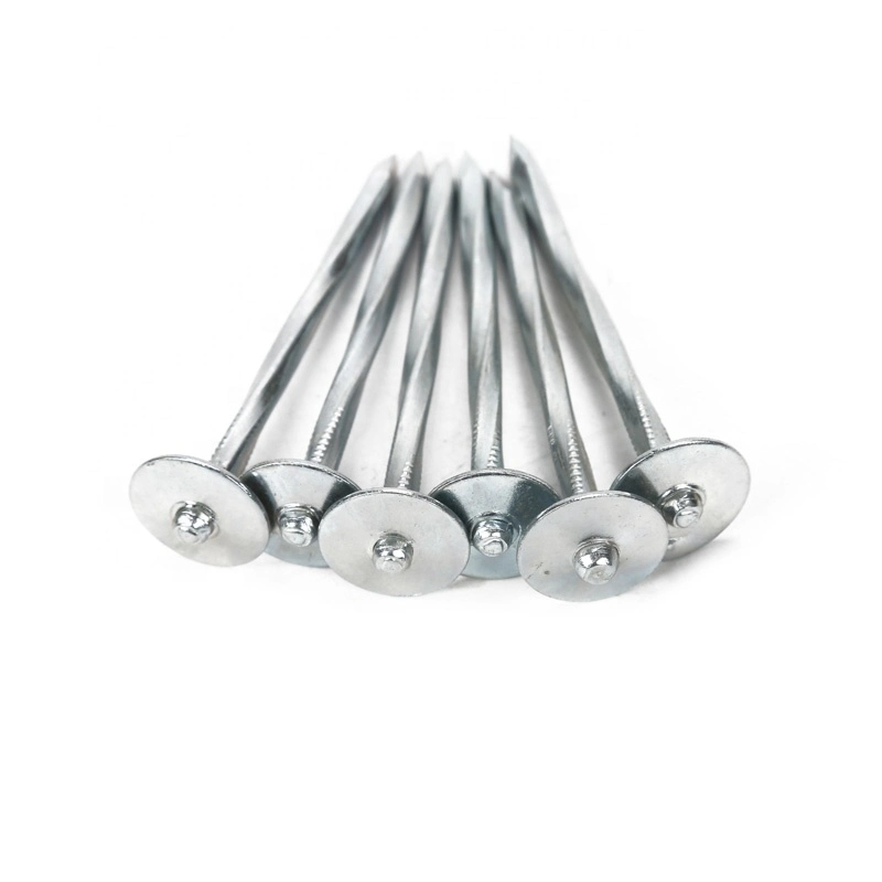 Galvanized Roofing Nails Umbrella Head Twisted Shank and Galvanized Self Drilling Screw