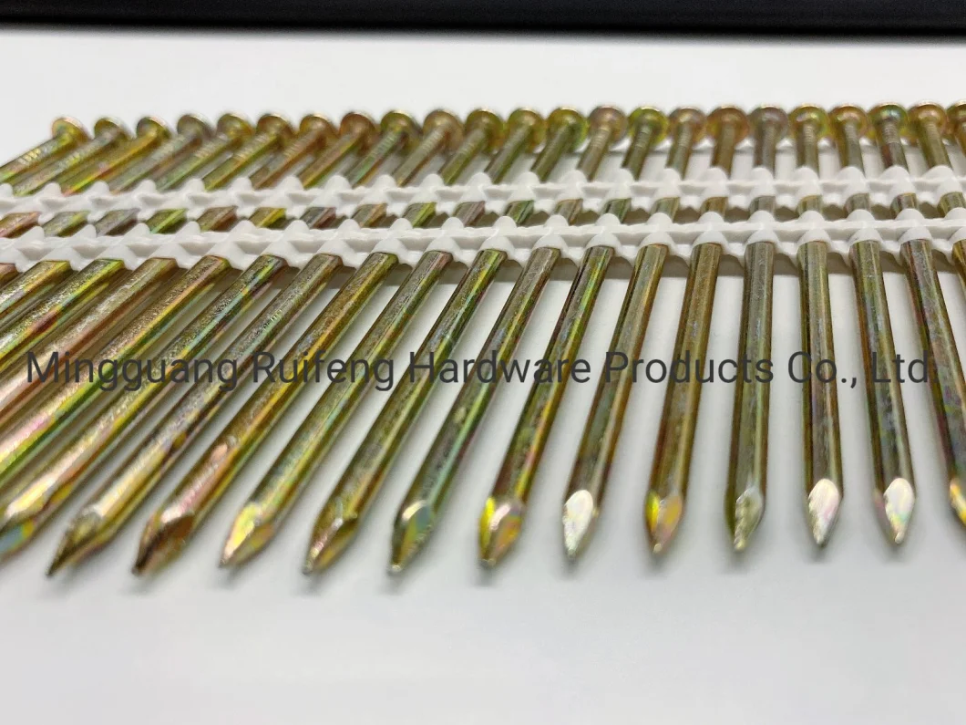 Factory Price Eg Smooth 21deg Plastic Strip Nails