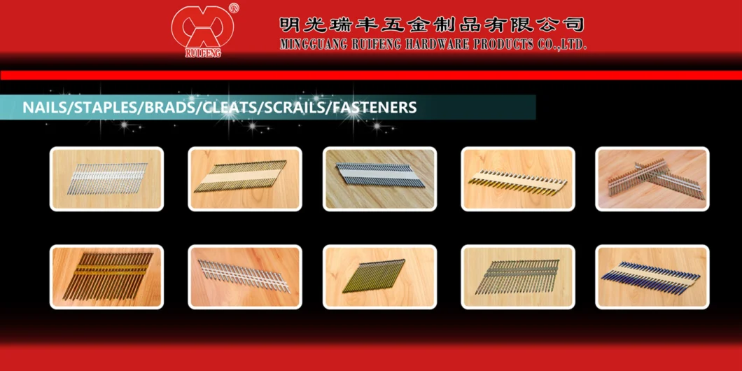 Ruifeng Brand 34 Degree Paper Tape Strip Nails - Offset Head.