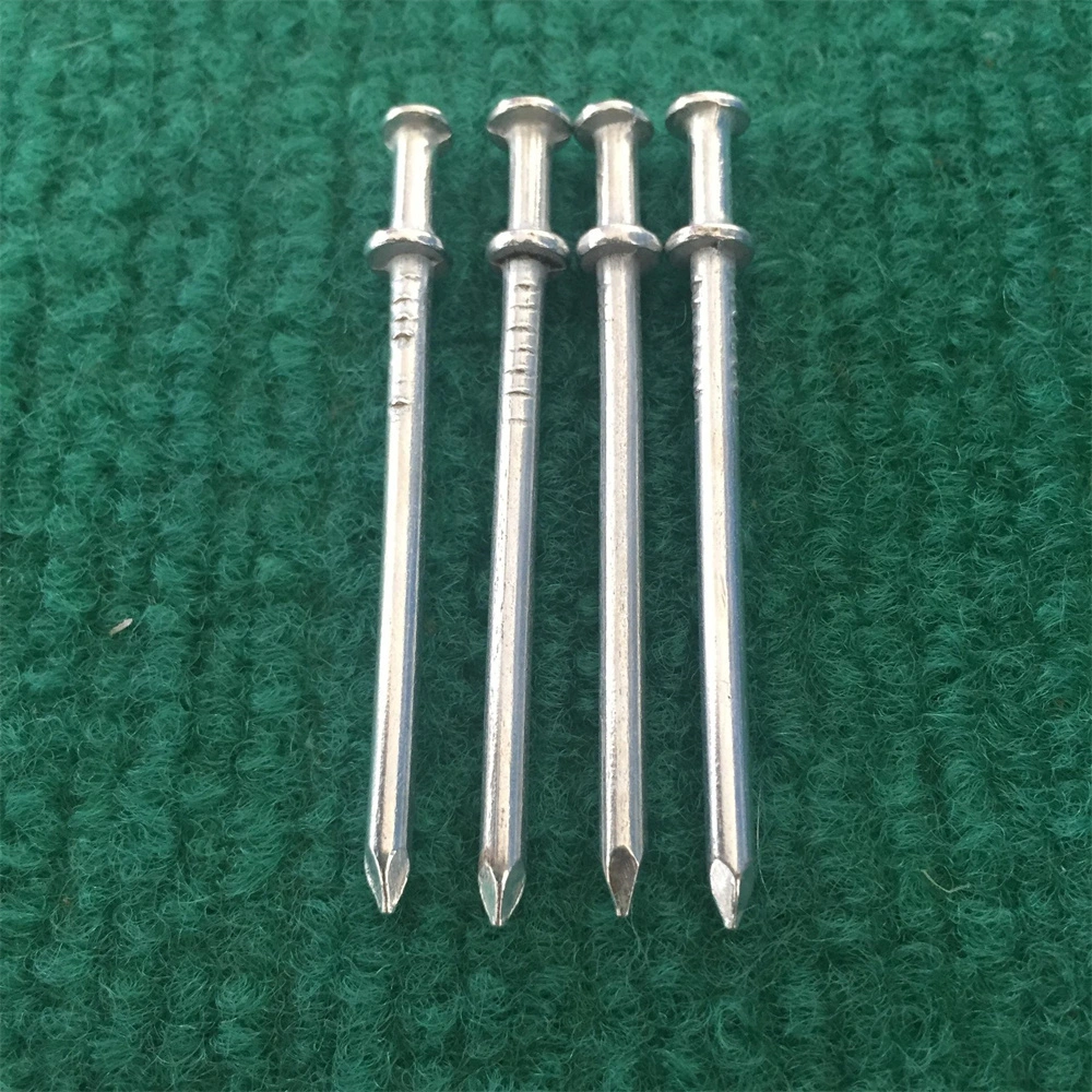 Polished Surface Double Head Nail Double Hat Nail